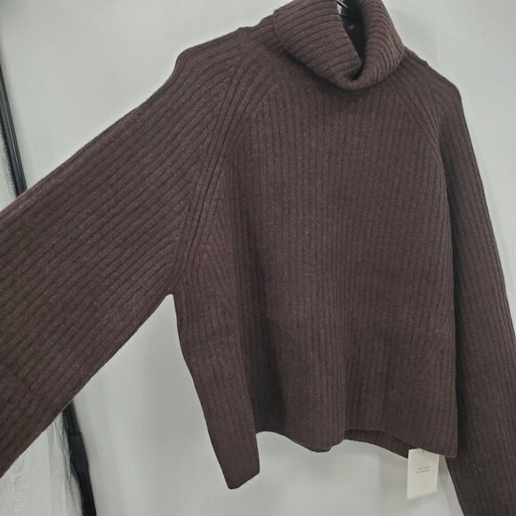 Facade Pattern Tasmania Wool Cashmere Sweater Medium/Large Womens NWT Brown - Picture 5 of 15